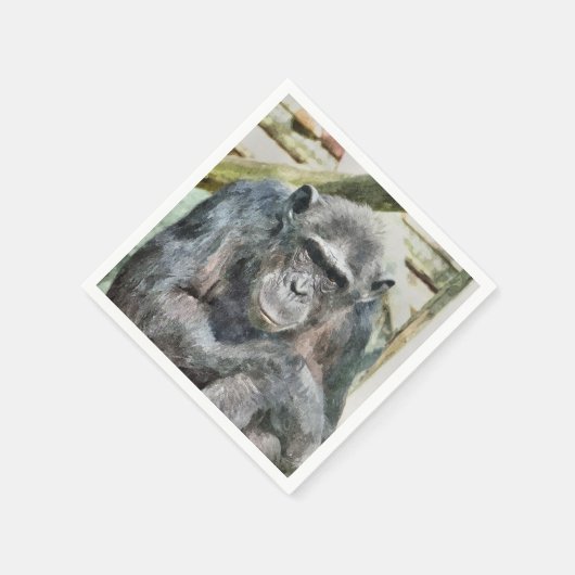 NIEDLICH CHIMPANZEE SERVIETTE (Ecke)