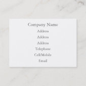 NIEDLICH CHIMPANZEE VISITENKARTE (Rückseite)