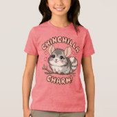 Niedlich Chinchilla Charm Tri-Blend Shirt (Vorderseite)