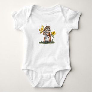 Niedlich Chipmunk Baby Strampler
