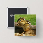 Niedlich Chipmunk Button (Vorne & Hinten)