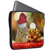Niedlich Chipmunk Frohe Weihnachten Laptopschutzhülle (Vorne Rechts)