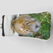 Niedlich Chipmunk hat sein Auge auf dich Golf Headcover (Vorderseite)