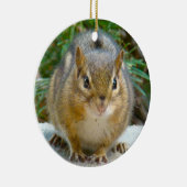 Niedlich Chipmunk hat sein Auge auf dich Keramikornament (Rechts)