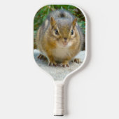 Niedlich Chipmunk hat sein Auge auf dich Pickleball Schläger (Rückseite)