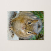 Niedlich Chipmunk hat sein Auge auf dich Puzzle (Horizontal)