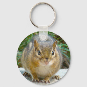 Niedlich Chipmunk hat sein Auge auf dich Schlüsselanhänger