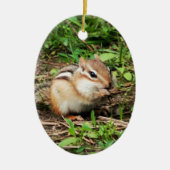 Niedlich Chipmunk Keramik Ornament (Vorne)