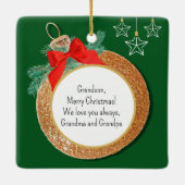 Niedlich Chipmunk-Ornament Keramikornament (Rückseite)