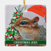 Niedlich Chipmunk-Ornament Keramikornament (Vorderseite)