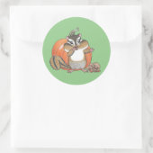 Niedlich Chipmunk Pumpkin Sticker (Tasche)
