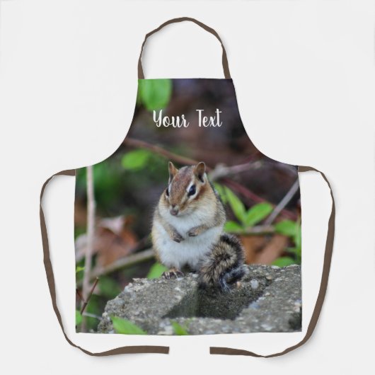 Niedlich Chipmunk Wildlife Animal Personalisiert Schürze (Vorderseite)