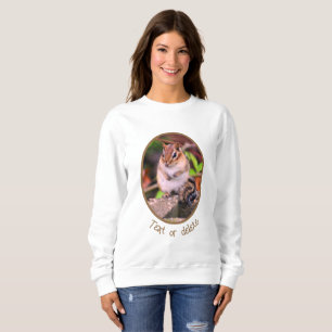 Niedlich Chipmunk Wildlife Personalisiert Sweatshirt