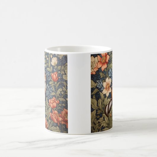 Niedlich Chipmunk William Morris Inspirierte flora Kaffeetasse (Mittel)