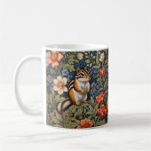 Niedlich Chipmunk William Morris Inspirierte flora Kaffeetasse (Links)