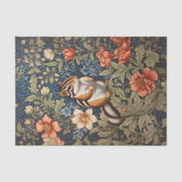 Niedlich Chipmunk William Morris Inspirierte flora Seidenpapier