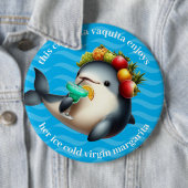 Niedlich Chiquita Vaquita Genießen Sie eine Jungfr Button (Beispiel)