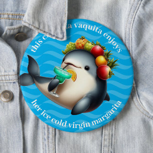 Niedlich Chiquita Vaquita Genießen Sie eine Jungfr Button