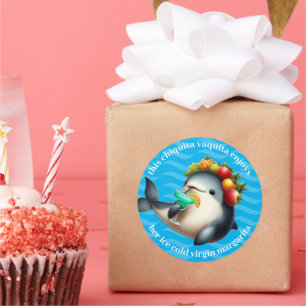 Niedlich Chiquita Vaquita Genießen Sie eine Jungfr Runder Aufkleber