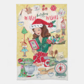 Niedlich Chirstmas Nutcracker Cookies Mrs. Santa W Küchentuch (Vertikal)