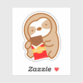 Niedlich Chocolate Bar Sloth Aufkleber (Blatt)
