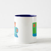 Niedlich Choo Choo Train Zweifarbige Tasse (Mittel)