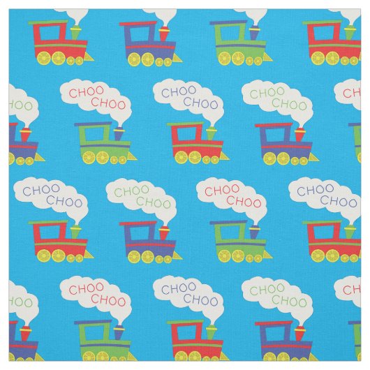 Niedlich Choo Trains Kinderzimmer Dekoration Stoff (Muster)