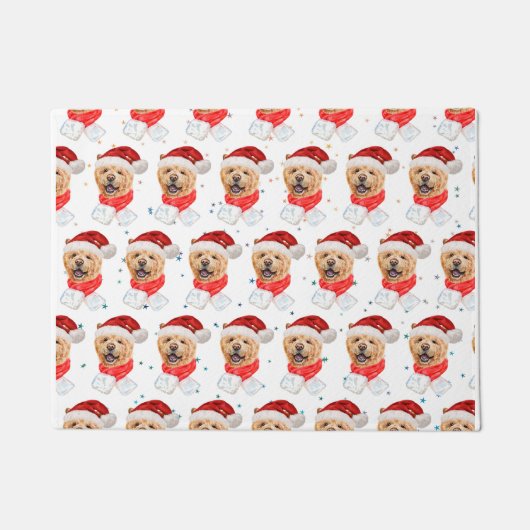 Niedlich Chow Chow Dog Weihnachtsmuster Fußmatte (Vorderseite)
