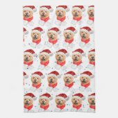 Niedlich Chow Chow Dog Weihnachtsmuster Geschirrtuch (Vertikal)