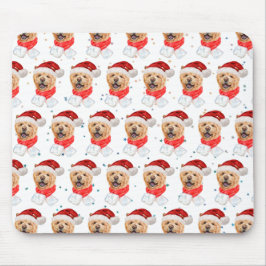 Niedlich Chow Chow Dog Weihnachtsmuster Mousepad