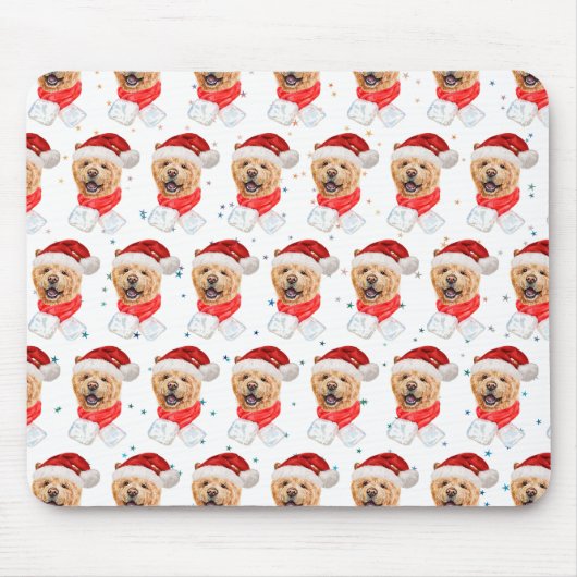 Niedlich Chow Chow Dog Weihnachtsmuster Mousepad (Vorne)