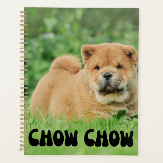 Niedlich Chow Chow Puppy Calendar Planer (Vorderseite)
