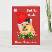 Niedlich Chow Chow Weihnachten (Vorderseite)