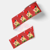 Niedlich Chow Chow Weihnachten Ripsband (Rückseite)