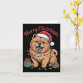 Niedlich Chow Chow Weihnachten Weihnachten Weihnac Karte (Gelbe Blume)