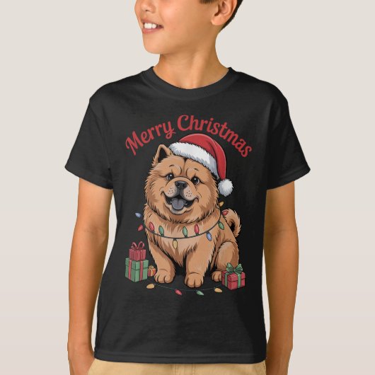 Niedlich Chow Chow Weihnachten Weihnachten Weihnac T-Shirt (Vorderseite)