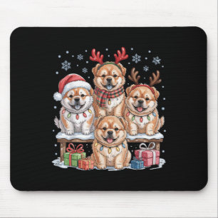 Niedlich Chow Chow Weihnachten Welpen Hunde Liebha Mousepad