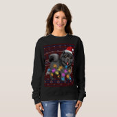 Niedlich Chow Chow Weihnachtslicht Ugly Sweater Ch Sweatshirt (Vorne ganz)