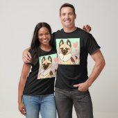 Niedlich Chow German Shepherd Dog T-Shirt (Unisex)