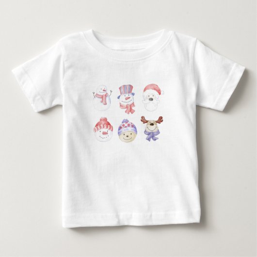 Niedlich Chrismas Baby Tshirt (Vorderseite)