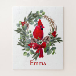 Niedlich Chrismas Kardinal Bird Nature Individuell Puzzle