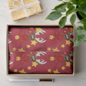 Niedlich Christmas Rudolph Reindeer Red Seidenpapier (Geschenk)