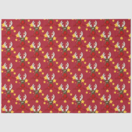 Niedlich Christmas Rudolph Reindeer Red Seidenpapier