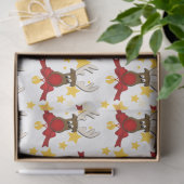 Niedlich Christmas Rudolph Reindeer Seidenpapier (Geschenk)