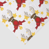 Niedlich Christmas Rudolph Reindeer Seidenpapier (Ausschnitt)