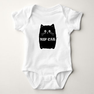 Niedlich Chubby Angesagt Cat T - Shirt. Baby Strampler