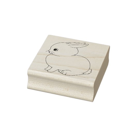 Niedlich Chubby Baby Bunny Rabbit Rubber Briefmark Gummistempel (Stempel)