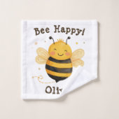 Niedlich Chubby Bumblebee "Bee Happy" Waschlappen (Waschlappen)