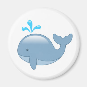 Niedlich Chubby Cartoon Whale Magnet