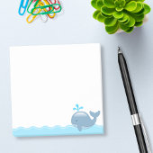 Niedlich Chubby Cartoon Whale Post-it Klebezettel